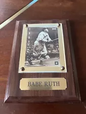 Sports baseball Cards BABE RUTH YANKEES plaque Memorabilia CHRISTMAS PRESENT