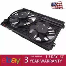 Radiator Cooling Fan For 2005-2016 Volkswagen Jetta 2006-2018 Passat Dual Fan MA