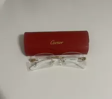 Clear Cartier Buff Glasses For Men-New