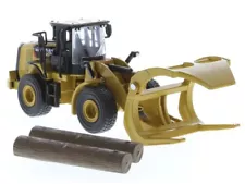 DAMAGED CAT 950 M Wheel Loader w/ Log Fork & Bucket 1:64 Scale - 85635