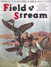 Vintage Field and Stream 1939 magazine cover reproduction metal sign