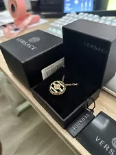 VERSACE Necklace - Gold Round Cage Medusa Head (NEW)