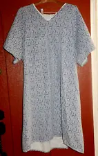 HOSPITAL PATIENT GOWN Bariatric IV Snap Sleeves 2 Ties In Back SIZE LARGE MIP