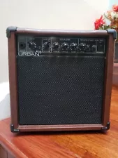 Urban Guitar Collection 15 Watt Practice Amplifier Amp W/Reverb brown. Pre-Owned