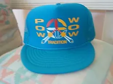 NEW! Pow Wow Cap - Turquoise - Native American Indian Pow Wows - SALE PRICE!!!