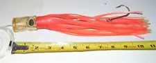 Vintage 11" Flat Head Fishing Lure Big Game Trolling Tuna Marlin Mahi Rigged