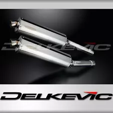 Honda CBR1100XX Blackbird 1996-09 Slip On 18" Oval Stainless Exhaust Muffler Kit (For: Honda)