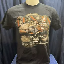 Harley Davison San Antonio, Texas Black Medium T-Shirt T4