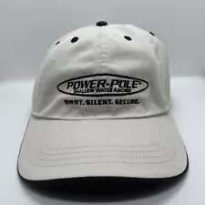 Power Pole Shallow Water Anchor Hat Fishing Adjustable H&L Strap Beige