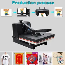 16x24" 2800W Transfer T-Shirt Heat Press Machine Digital Clamshell Sublimation