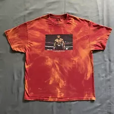 DGK T Shirt Mens Size 2XL Red Bleach Acid Wash Undisputed Mike Tyson Skate Wear