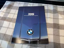 1981 BMW 320i Large Color Sales Catalog Brochure