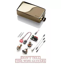 EMG 60 GOLD ACTIVE SOLDERLESS HUMBUCKER GUITAR PICKUP SHORT SHAFT POTS & WIRING