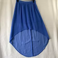 Oasis Womens Blue Asymmetrical Skirt Size 10