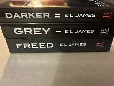 Fifty 50 Shades of Grey, Darker & Freed Trilogy 3 Books By E L James *w/bonus