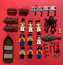 Vintage LEGO Pirates Minifigures and Accessories Lot TONS OF STUFF!