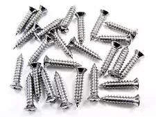 AMC Chrome Trim Screws- #8 x 3/4" Phillips Oval Head- #6 Head- 25 screws- #279 (For: More than one vehicle)