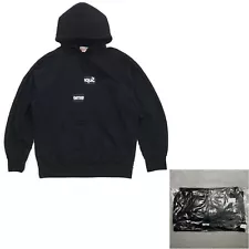 Supreme Comme Des Garcons Split Box Logo Hoodie Men Large L Black CDG Sweatshirt