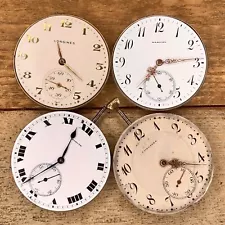 18.79, 18.79ABC Longines Pocket Watch Movements - 17 Jewels, Adjusted