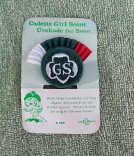 Vintage Cadette Girl Scout Cockade for Beret