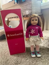 2008 Girl Of Year American Girl Doll Mia St. Clair 18" Doll in Meet Outfit