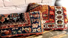 Set 2 Kilim Turkish Pillows Handmade Sofa Couch Floor Lumbar Cushion Handwoven