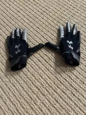 Under Armour F8 Kids Football Gloves for Skill Players Youth One Size - USED