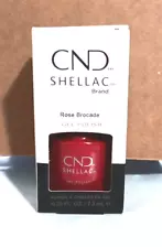 CND Shellac UV LED Gel Color Coats Nail Polish 7.3ml / 0.25oz - Rose Brocade