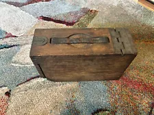 WWI M1917 Browning Machine Gun Wooden Ammunition Ammo Box