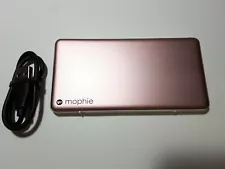 mophie Powerstation Built-In Lightning Cable for Apple Devices rose pink