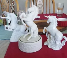 Assorted Unicorn Porcelain Statues