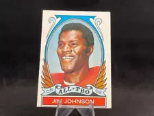 1972 TOPPS FOOTBALL JIM JOHNSON #284 ALL-PRO 49ERS SEE PICS FOR CONDITION