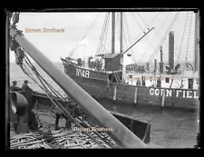 1910s Cornfield Lightship Replacing Channel Buoys Glass Camera Negatives #5 (3)