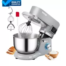 Powerful Stand Mixer 5.8/7.4 Qt, 450/660W Motor, 6-Speed, LCD Control, Gray