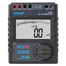 ETCR3700 Intelligent Equipotential Bonding Resistance Tester 0.0001Ω~30.00kΩ ✦KD