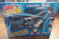 AQUA ATTACK WATER CANNON Blaster For Scooter Kids Squirt Gun Soaker Vintage