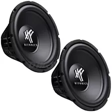 (2) Hifonics HFX12D4BK | 12 Inch 800W DVC 4 Ohm Car Audio Subwoofers Pair 12in.