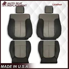 For 2010 2011 2012 Ford F150 Harley Davidson Leather 2 Tone Black Seat covers