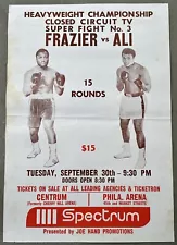 MUHAMMAD ALI-JOE FRAZIER III ORIGINAL ON SITE POSTER (1975)