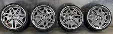 22” STAGGERED WHEELS RIMS TIRES FOR MERCEDES BENZ S500 S550 5X112 LUG PATTERN