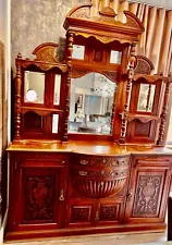 Exquisite rare antique oak buffet