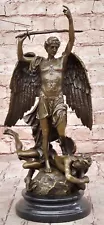 Church Art Size Bronze Statue Saint St Michael Archangel Indoor Outdoor Sale Art