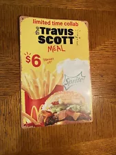 Travis Scott Meal - McDonald’s Poster LIMITED EDITION RARE