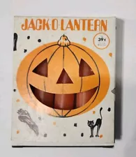 Vintage Capri Halloween Candles Jack O Lantern In Box For Pumpkin