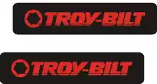 DX SALE 2- TROY-BILT GARDEN TRACTOR VINYL DECALS ON BLACK