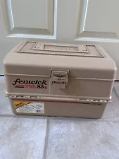 Fenwick 85 Crank Or Spin Antique Collectible Tackle Box