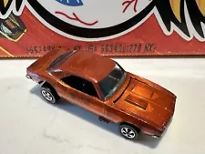 1968 Hot Wheels Redline CAMARO ORANGE no Black Roof HK Dark Interior NEAR MINT!