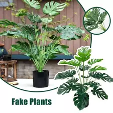 Fake Plants Large Artificial Floor Faux Plant Indoor Tall for Home Office 2024