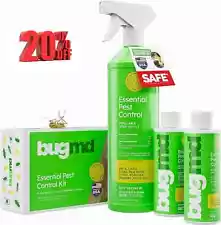 BugMD Pest Control Essential Oil Concentrate for Home Bed Bug Spray 3.7Oz 1-2PCK