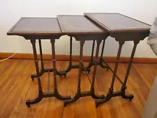 Regency Style Mahogany Nesting Tables